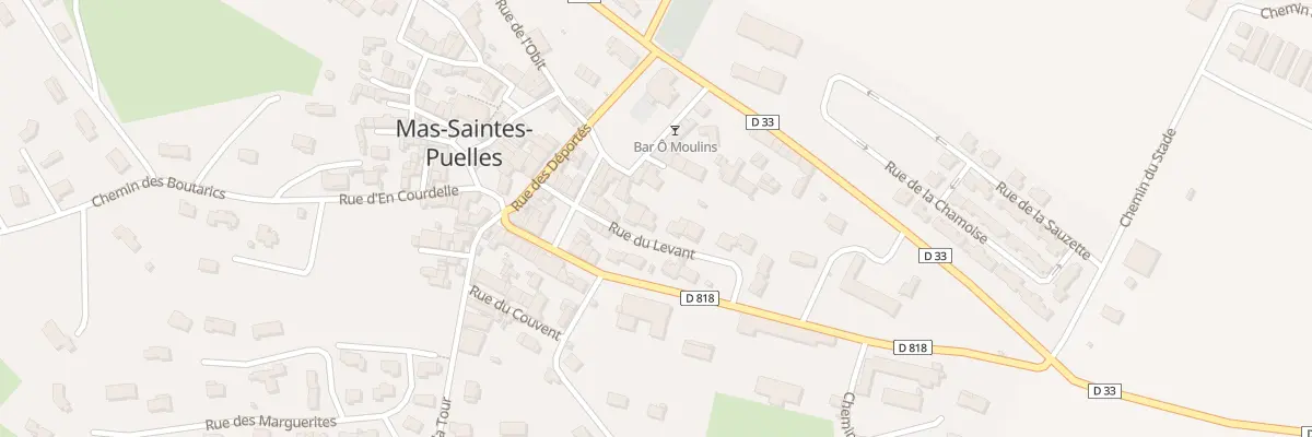 Plan du 14 Rue du Levant à Mas-Saintes-Puelles