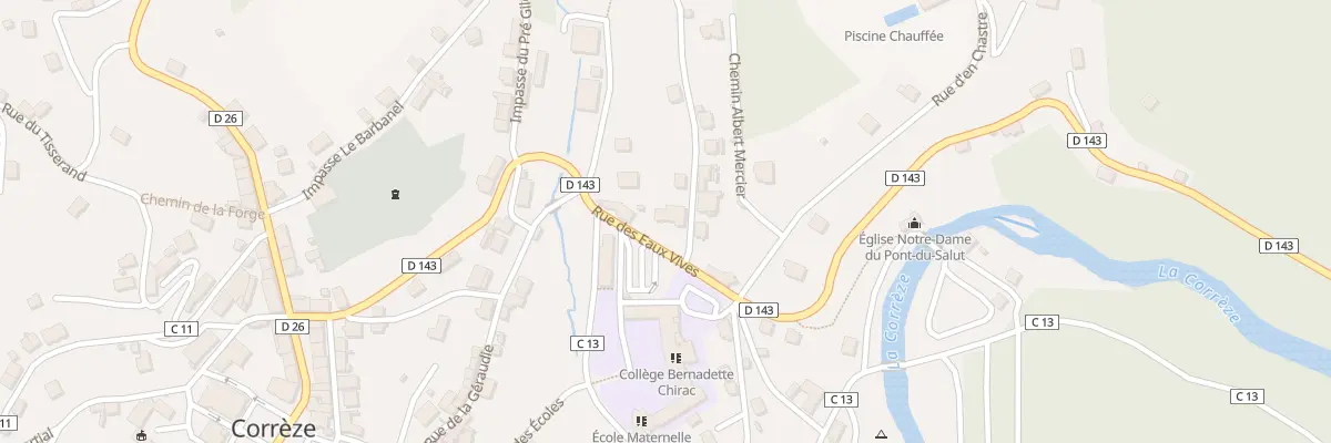 Plan du 5 Rue des Eaux Vives à Corrèze