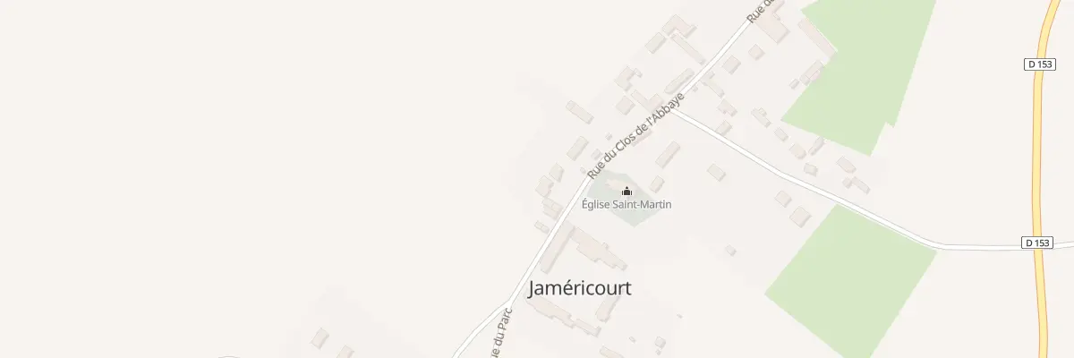 Plan du 19B Rue du Clos de l’Abbaye à Jaméricourt