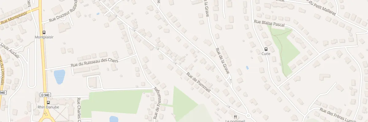 Plan du 40 Rue de Pommeil à Guéret
