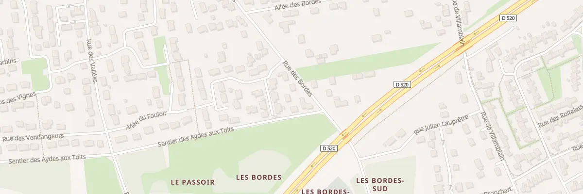 Plan du 825 Rue des Bordes à Saran
