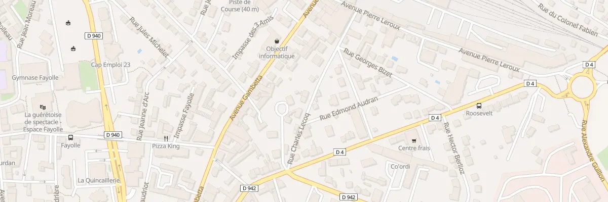 Plan du 10 Rue Charles Lecoq à Guéret