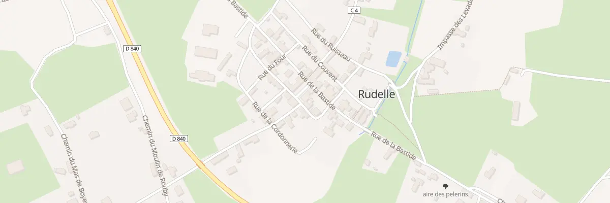 Plan du 5010 Le Bourg à Rudelle