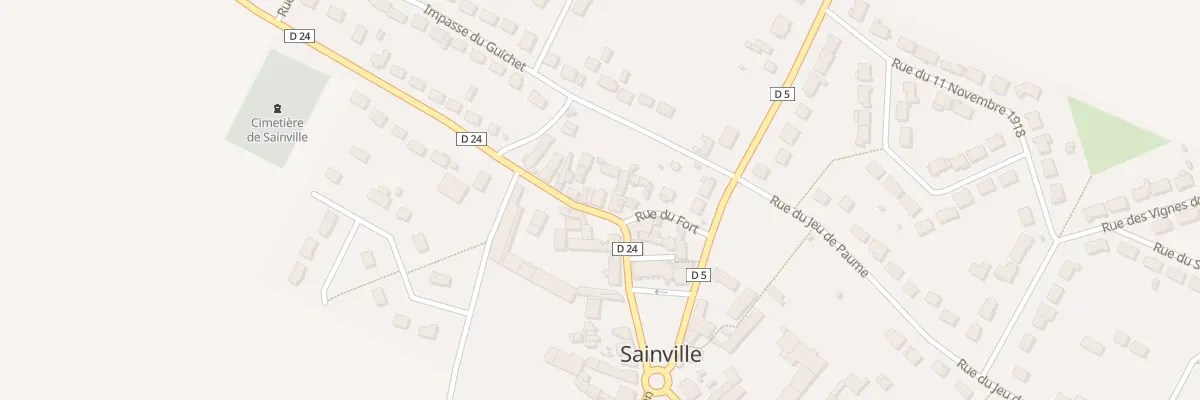Plan du 20 Rue de la Porte de Chartres à Sainville