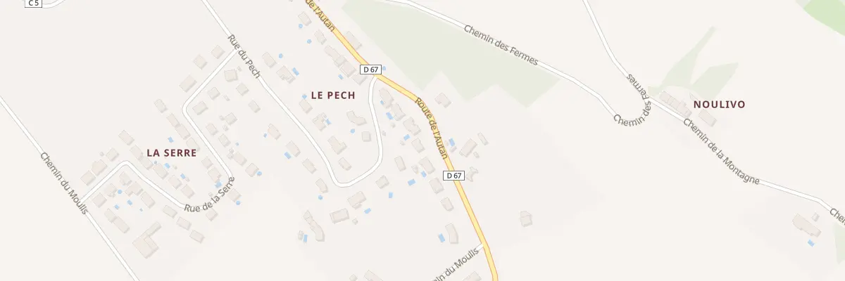Plan du 9 Rte de l’Autan au Cabanial