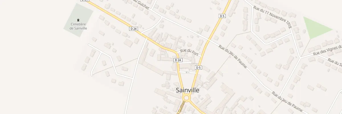 Plan du 1 Rue de la Porte de Chartres à Sainville