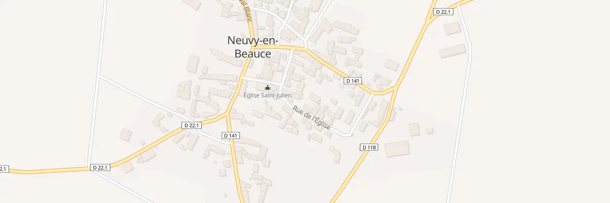 Plan du 1 Rue de l’Eglise à Neuville Saint Denis