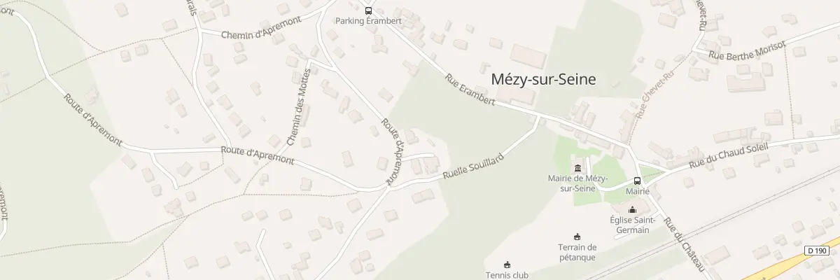 Plan du 15 Rte d’Apremont à Mézy-sur-Seine