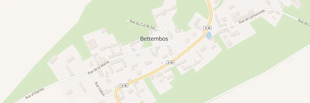 Plan du 5032 Rue de la Mairie à Bettembos