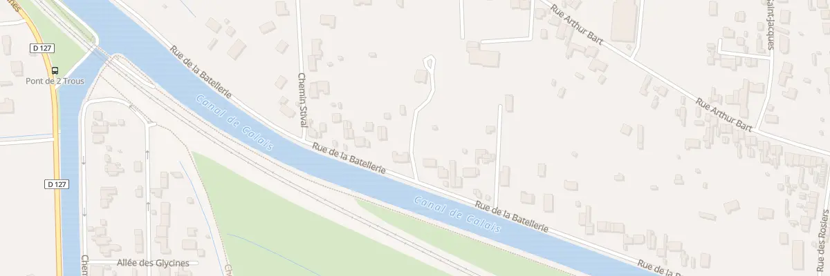 Plan du 915 Rue de la Batellerie à Coulogne