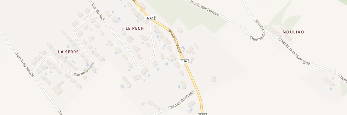 Plan du 10 Rte de l’Autan au Cabanial