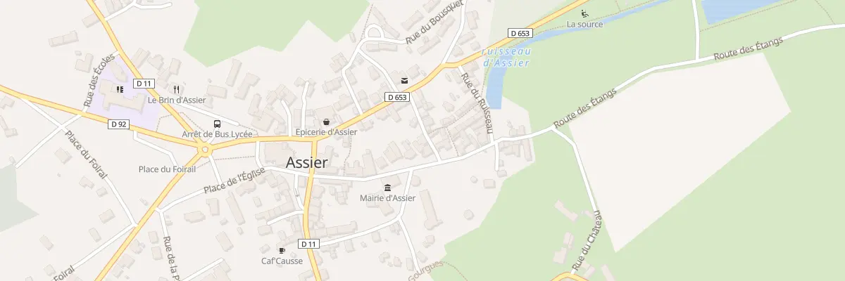 Plan du 36 Rue de la mairie à Assier