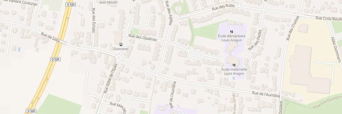 Plan du 75 Rue des Agates à Saint-Jean-de-la-Ruelle