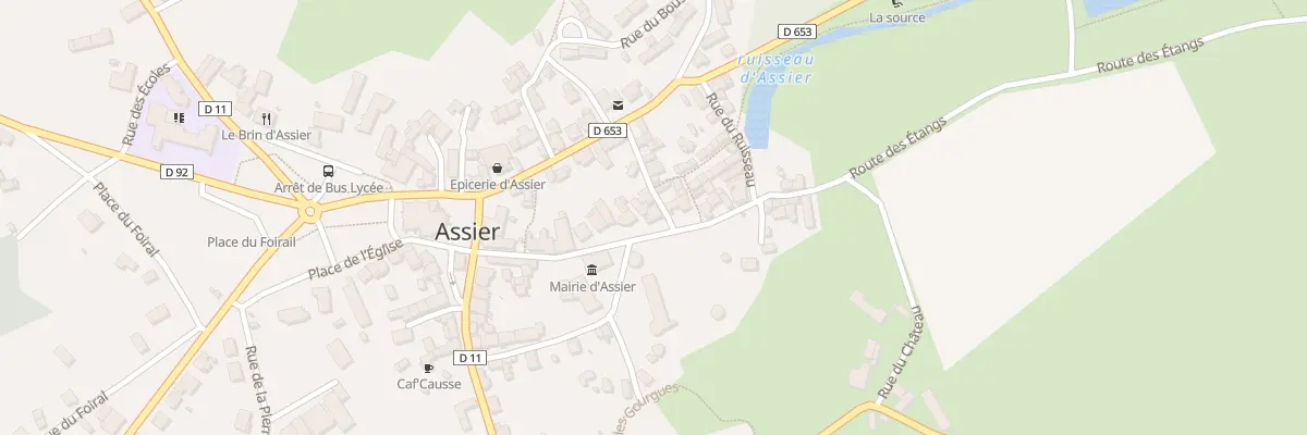 Plan du 147 Rue du Chateau à Assier