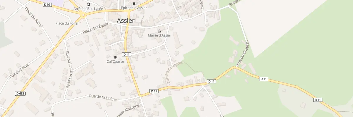 Plan du 41 Rue des Gourgues à Assier