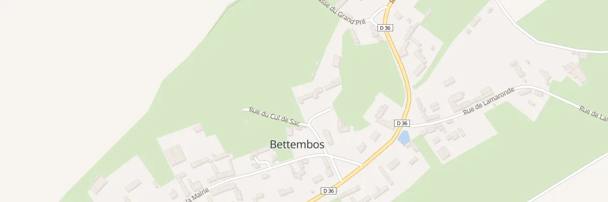 Plan du 1 Rue de l’Église à Bettembos