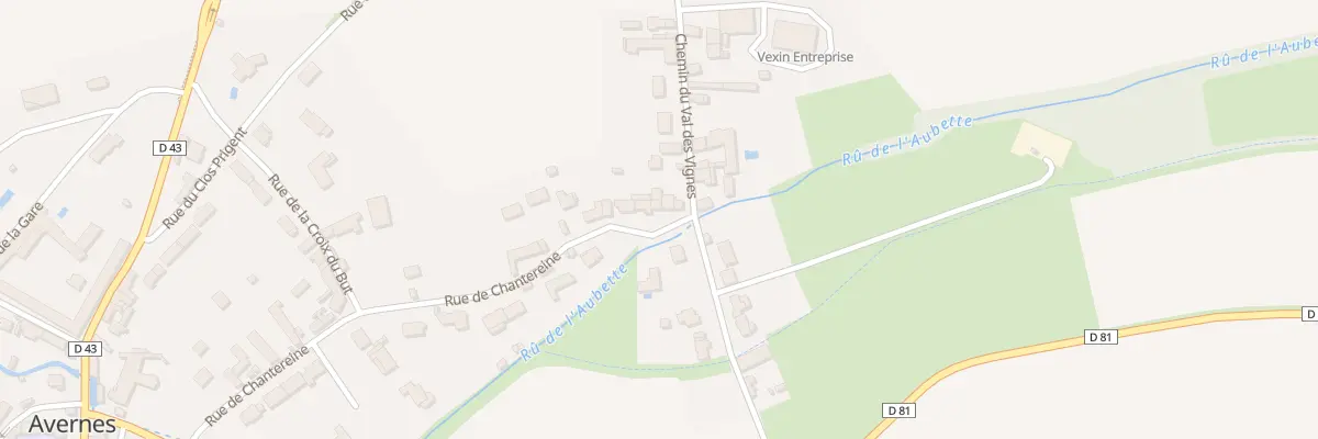 Plan du 41 Rue de Chantereine à Avernes