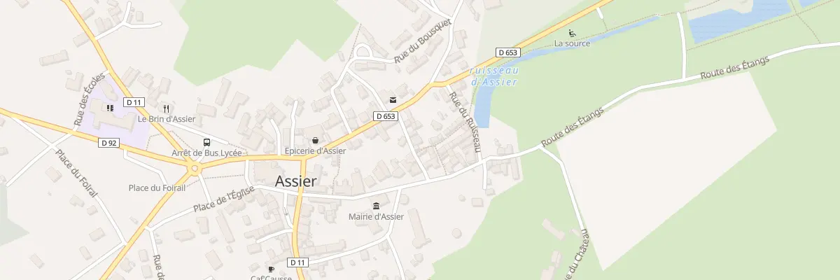 Plan du 54 Rue de la mairie à Assier