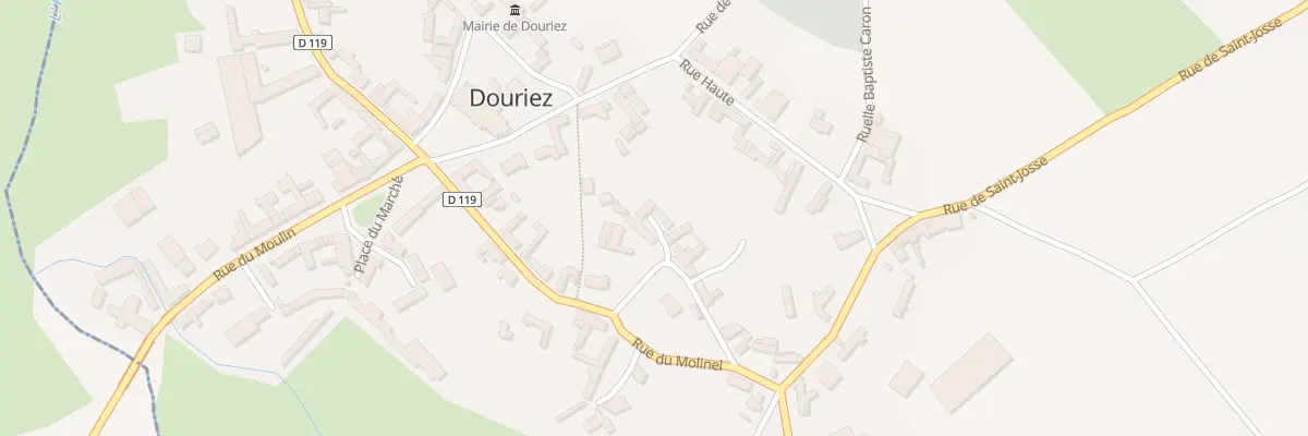 Plan du 14 Rue Le Fouquet Tourneur à Douriez