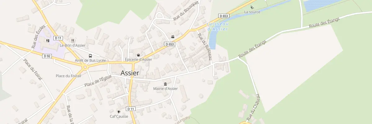 Plan du 32 Rue de la mairie à Assier