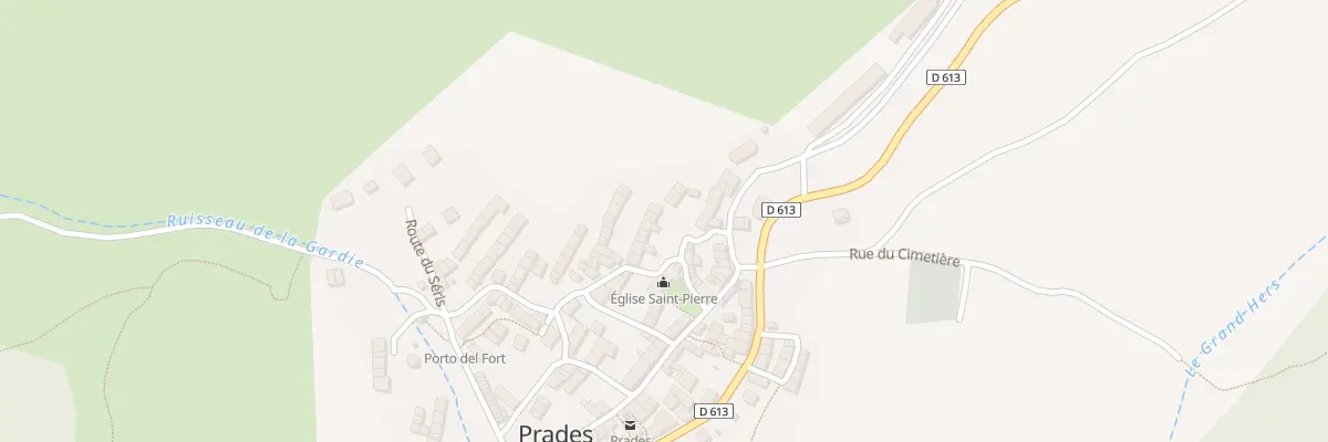 Plan du 24 Prades Village à Prades