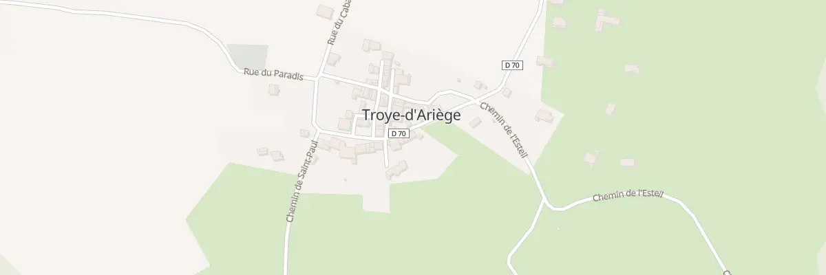 Plan du 25 Troye Village à Troye-d’Ariège