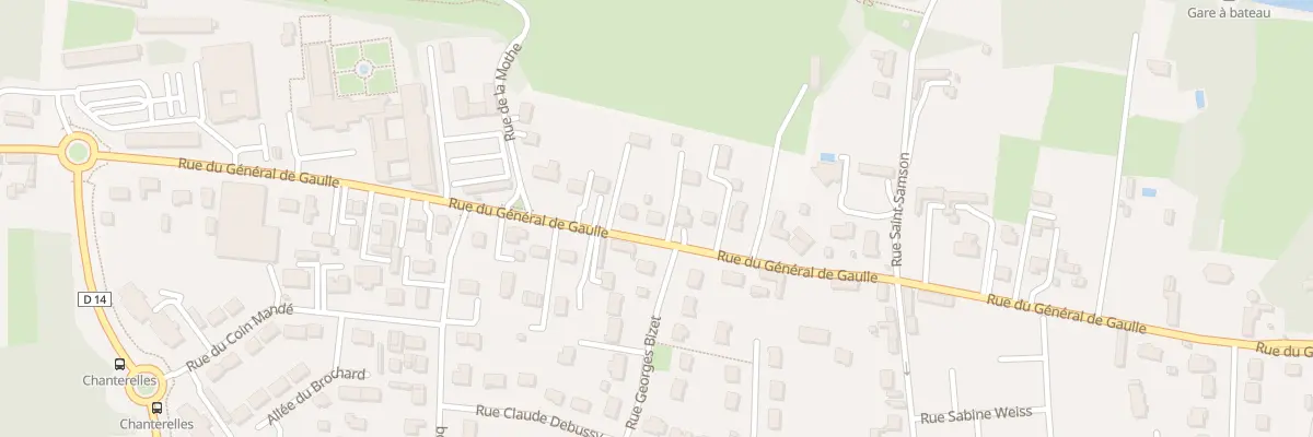 Plan du 1726 Rue du Gen de Gaulle à Olivet
