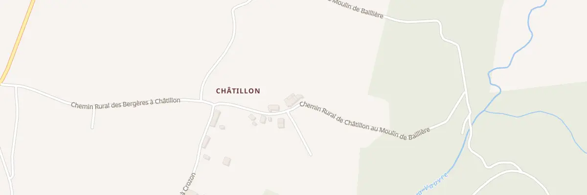 Plan du 3 Chatillon à Crozon-sur-Vauvre