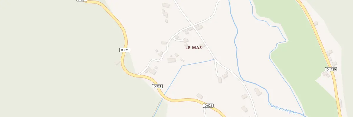 Plan du 5258 Le Mas à Saint-Chamant