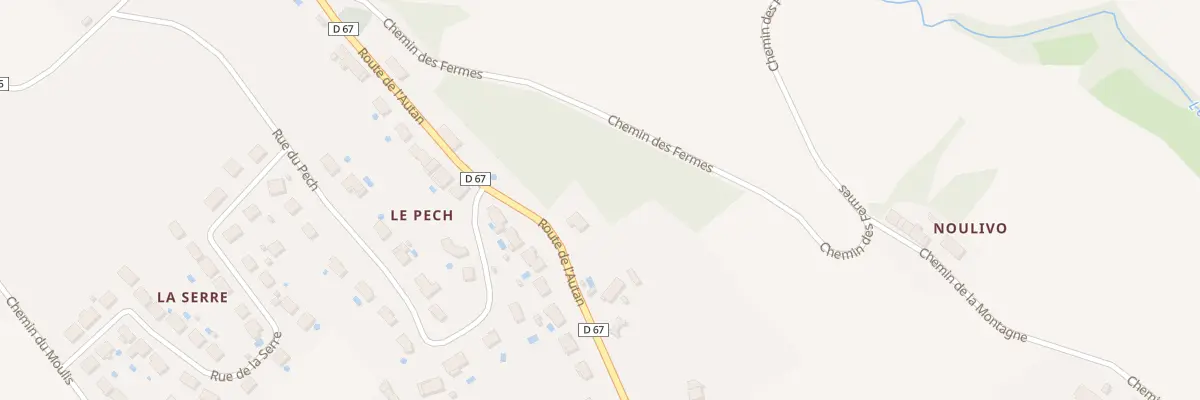 Plan du 34 Rte de l’Autan au Cabanial