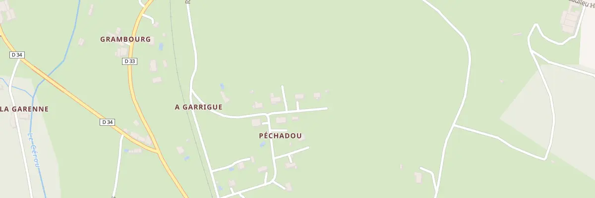 Plan du 5210 Pechadou à Milhars