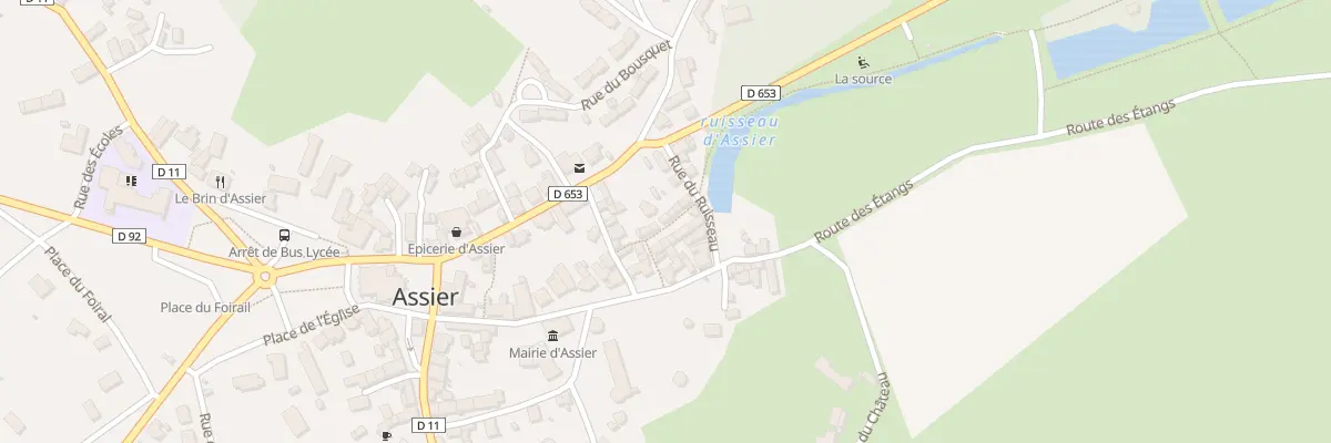 Plan du 55 Rue du Pont du Ruisseau à Assier
