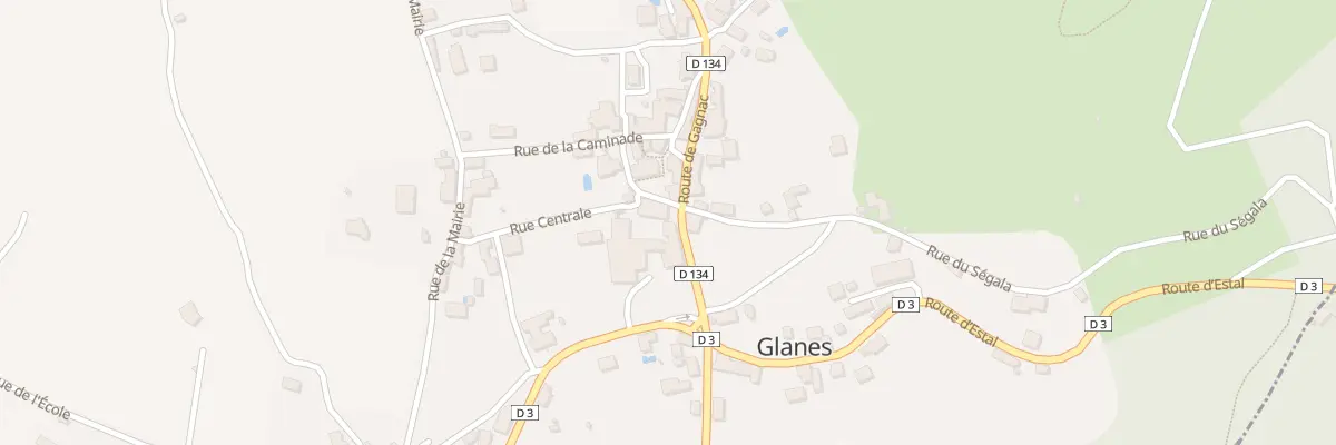 Plan du 5032 Glanes à Glanes