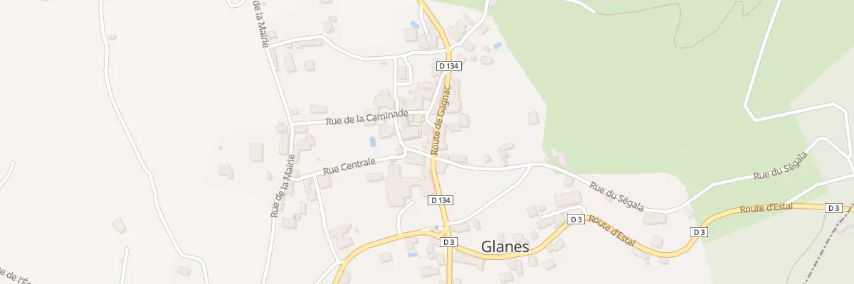 Plan du 133 Rte de Gagnac à Glanes