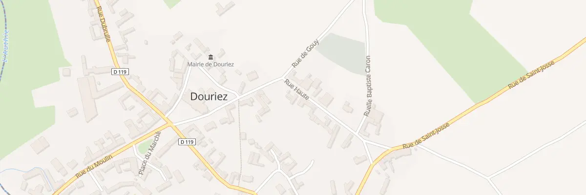 Plan du 1 Rue Haute à Douriez
