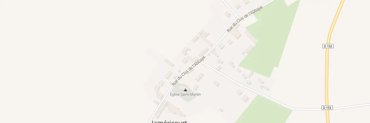 Plan du 25 Rue du Clos de l’Abbaye à Jaméricourt