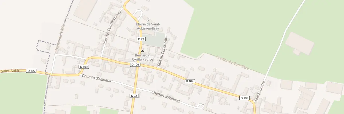 Plan du 4 Rue du Cul de Sac à Saint-Aubin-en-Bray