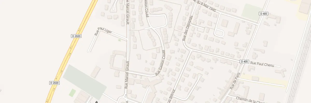 Plan du 9 Rue Gaston Couté à Artenay