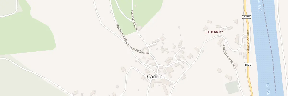 Plan du 107 Rue du Suquet à Cadrieu