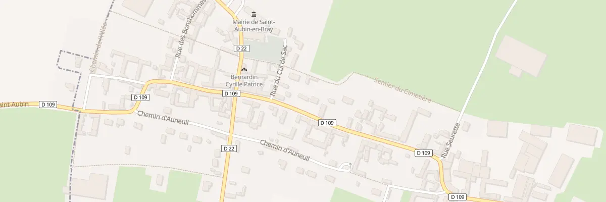 Plan du 5 Gr Grande Rue à Saint-Aubin-en-Bray