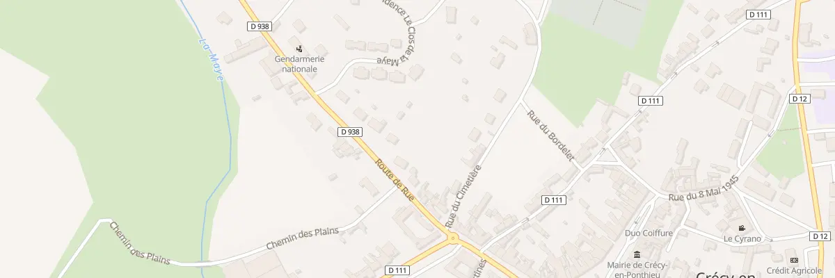Plan du 16B Rte de Rue à Crécy-en-Ponthieu