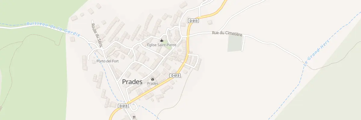 Plan du 44A Prades Village à Prades
