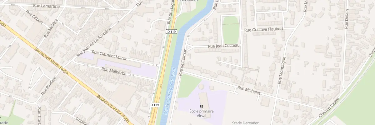 Plan du 90 Rue Michelet à Calais