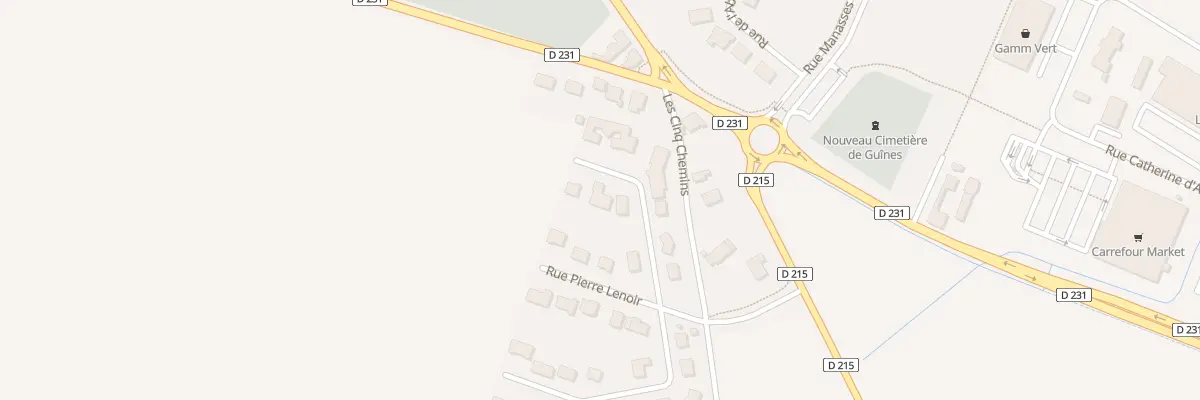 Plan du 5 Rue du Moulin Lianne à Guînes