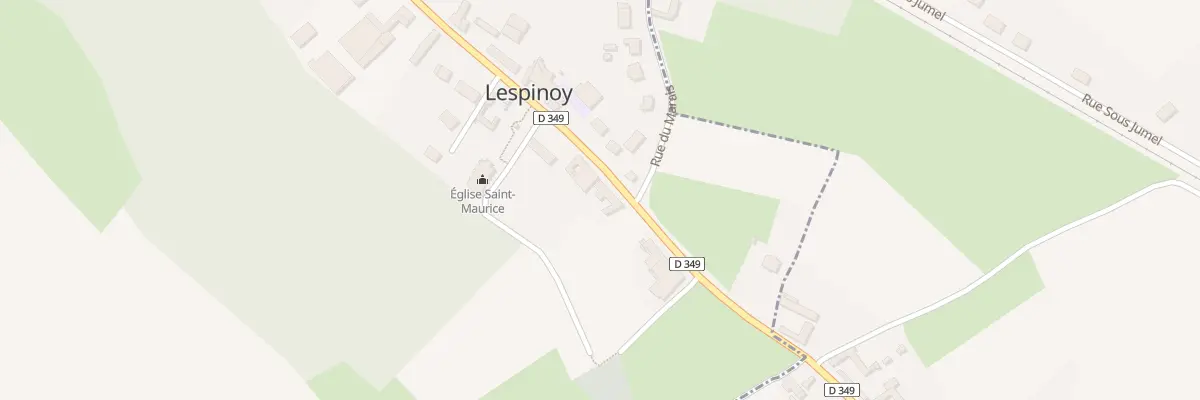 Plan du 11 Rte Nationale à Lespinoy