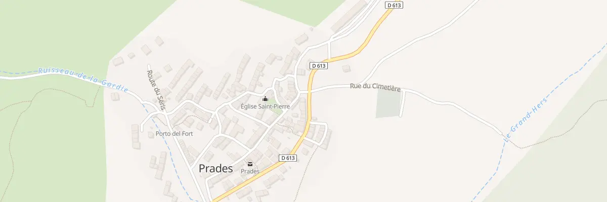 Plan du 47 Prades Village à Prades