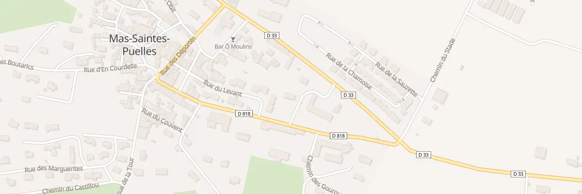 Plan de Av du Bosquet à Mas-Saintes-Puelles