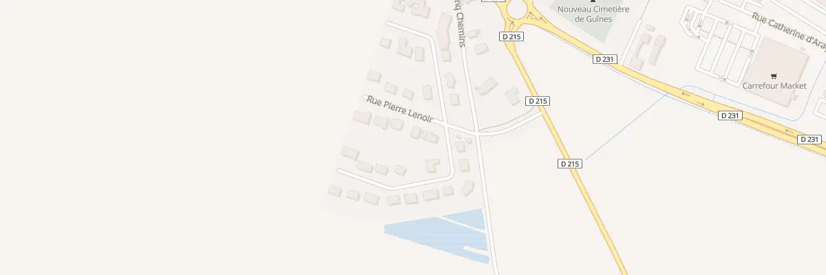 Plan du 1 Rue Pierre Lenoir à Guînes