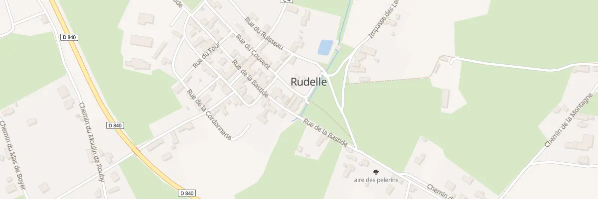 Plan du 26 Rue du Ruisseau à Rudelle