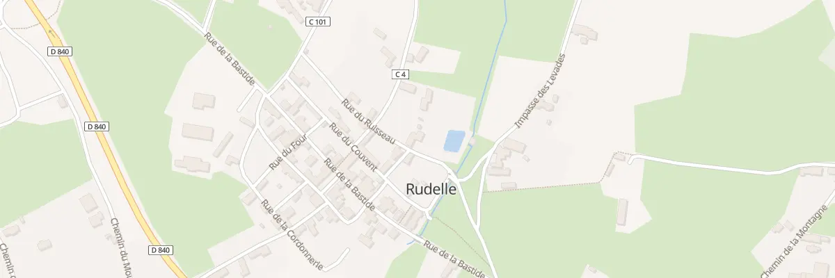 Plan du 138 Rue du Ruisseau à Rudelle